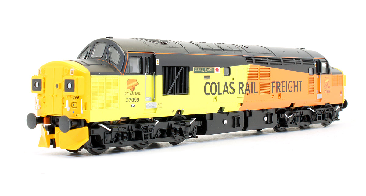 Pre-Owned Class 37/0 37099 'Merl Evans' Colas Diesel Locomotive - DCC Sound