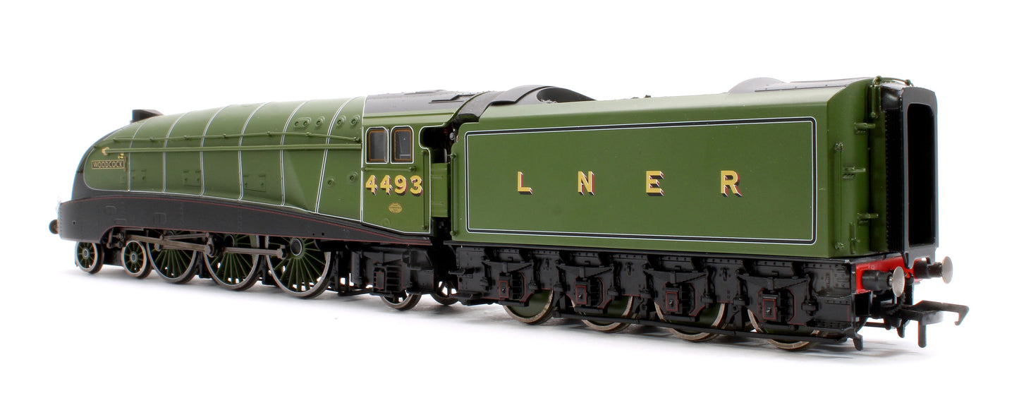 Pre-Owned BL-001-008 Black Label Class A4 Woodcock LNER Green Valanced 4-6-2 No.4493 Steam Locomotive - DCC Sound & Smoke