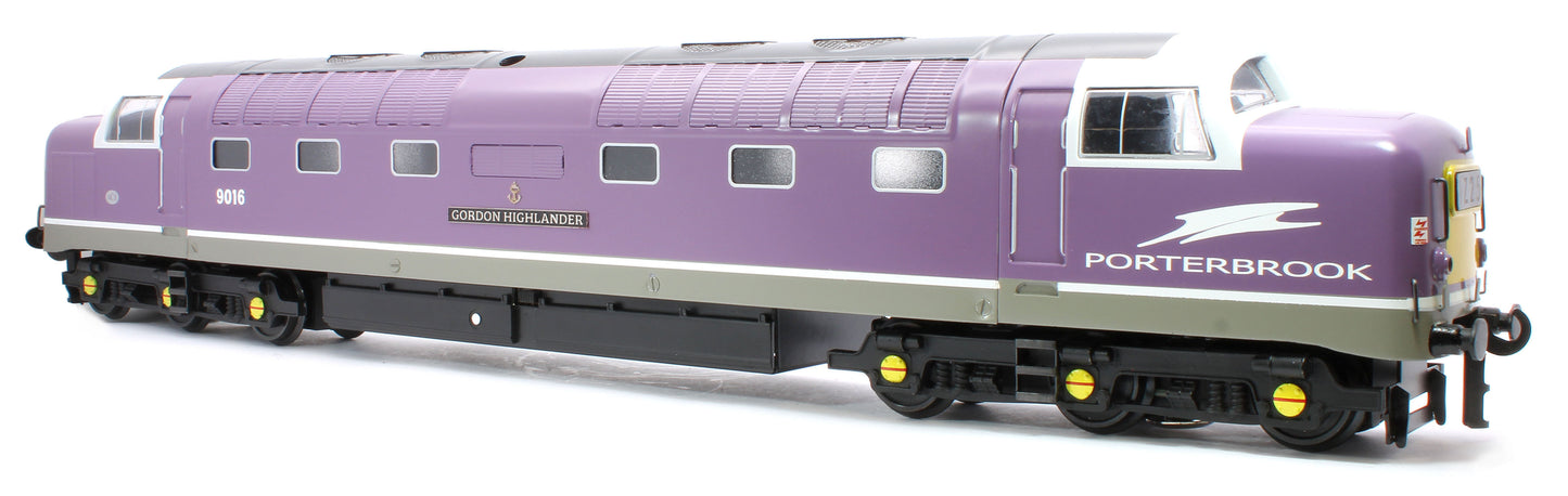 E/41-D Class 55 English Electric Deltic "Gordon Highlander" Porterbrook Purple No. 9016 Diesel Locomotive