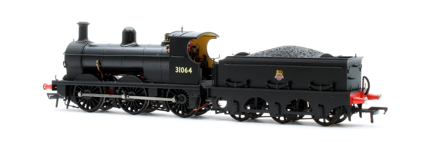 SECR O1 No.31064 British Railways Early Crest Unlined Black Steam Locomotive - DCC Sound