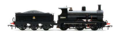 SECR O1 No.31064 British Railways Early Crest Unlined Black Steam Locomotive - DCC Sound