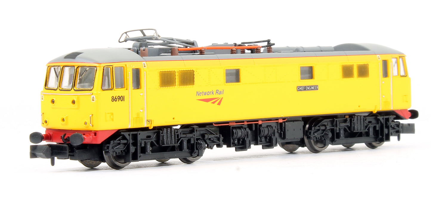 Pre-Owned Class 86 Twin Pack Network Rail Yellow (1 Powered Locomotive + 1 Dummy Locomotive)