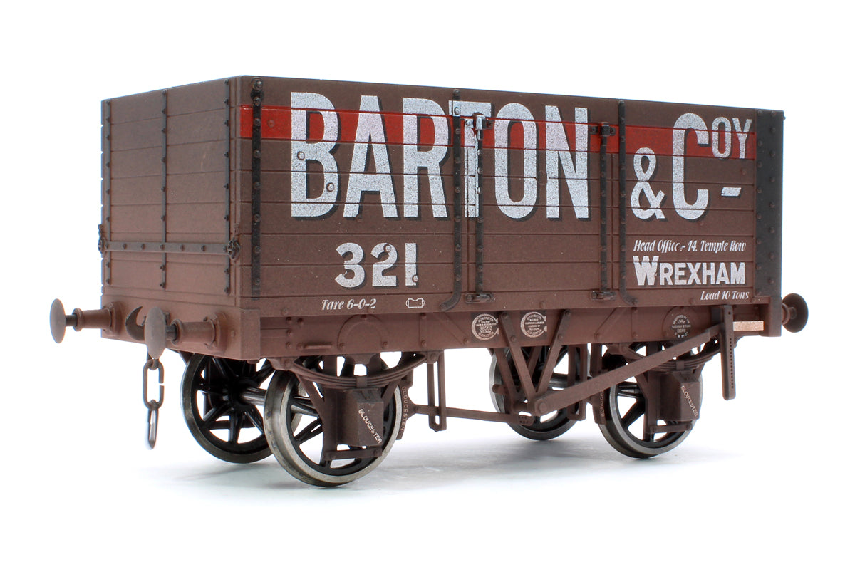 7 Plank Wagon 9' Wheelbase Barton & Coy 321 - Weathered