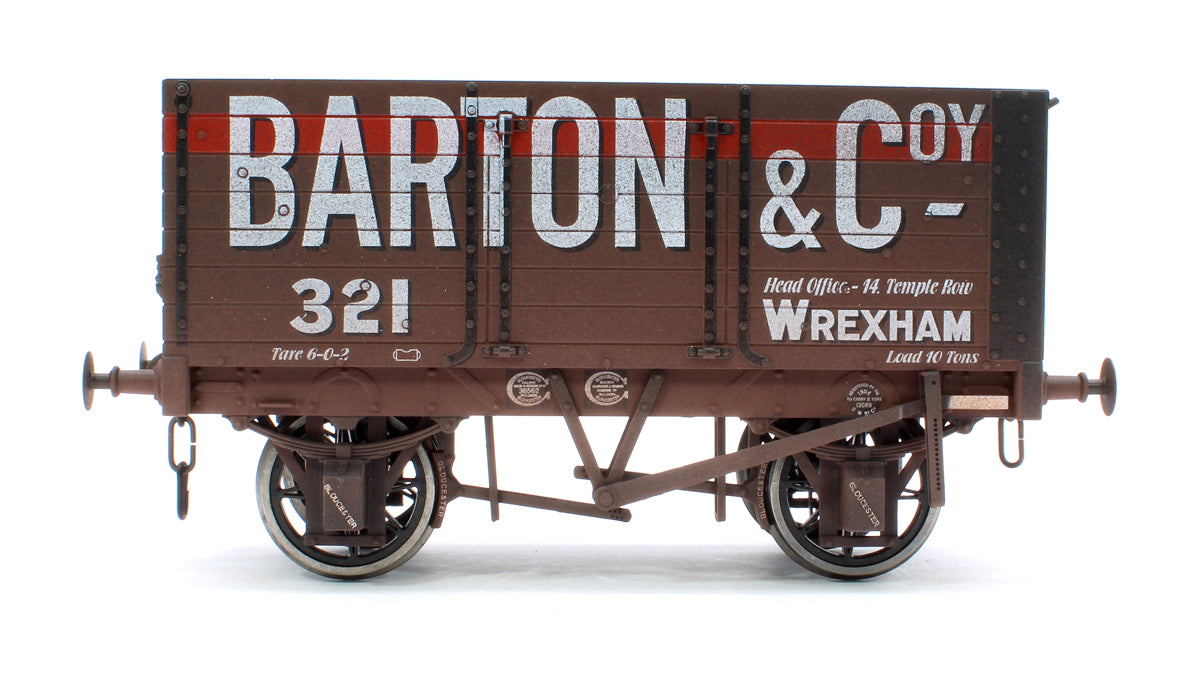 7 Plank Wagon 9' Wheelbase Barton & Coy 321 - Weathered