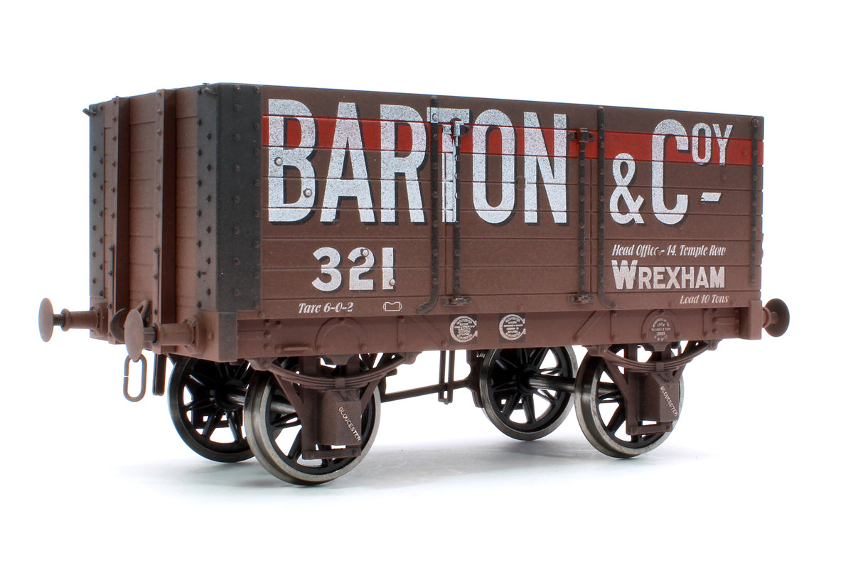 7 Plank Wagon 9' Wheelbase Barton & Coy 321 - Weathered