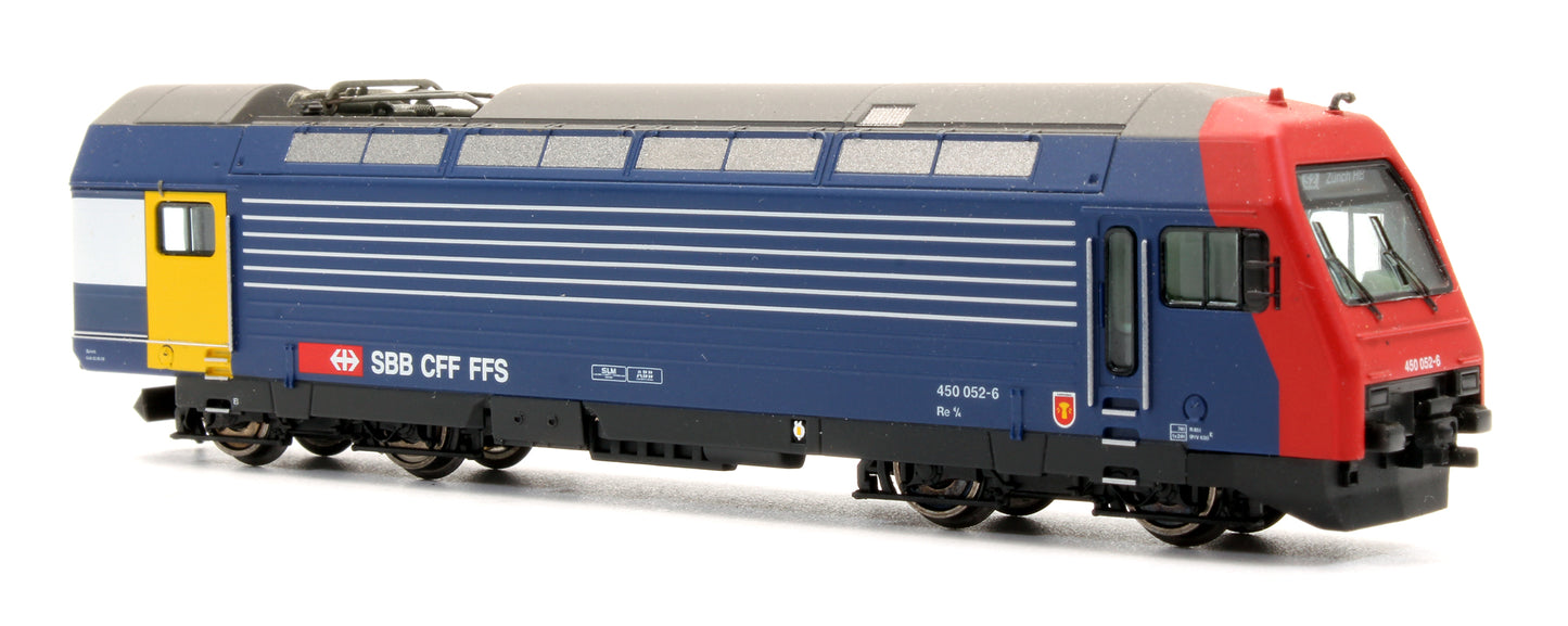 Pre-Owned SBB Re 450 Electric Locomotive with 3 Passenger Cars