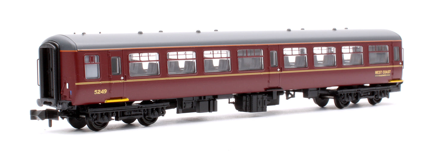 BR Mk2A TSO Tourist Second Open WCRC Maroon No.5249