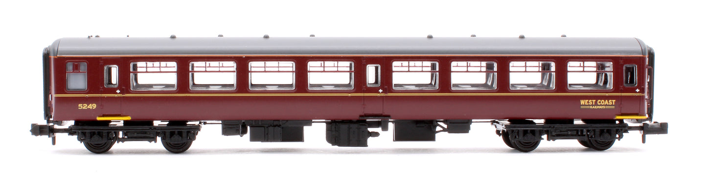 BR Mk2A TSO Tourist Second Open WCRC Maroon No.5249