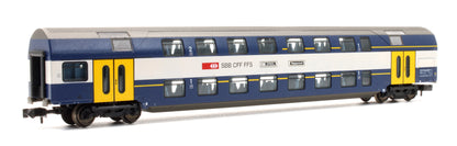 Pre-Owned SBB Re 450 Electric Locomotive with 3 Passenger Cars