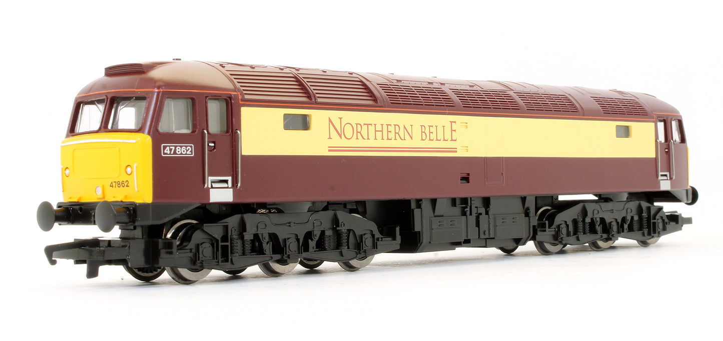 Pre-Owned R3153 RailRoad Northern Belle Class 47862 Pullman Diesel Locomotive