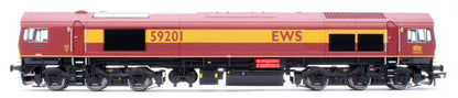 4D-005-005D Class 59 59201 EWS Vale of York Diesel Locomotive - DCC Fitted