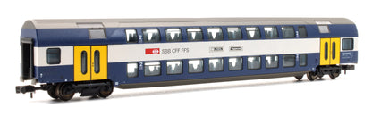 Pre-Owned SBB Re 450 Electric Locomotive with 3 Passenger Cars