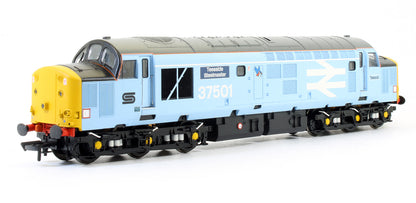 Pre-Owned Twin Pack Class 37/5 British Steel Blue 'Teeside Steelmaster' 37501 & Class 37/5 Railfreight Red Stripe 'British Steel Teeside' (Exclusive Edition)