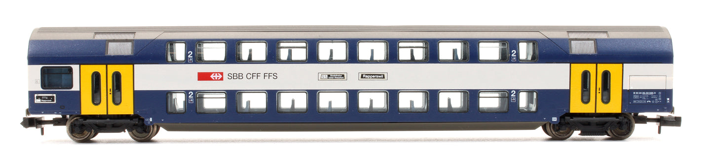 Pre-Owned SBB Re 450 Electric Locomotive with 3 Passenger Cars