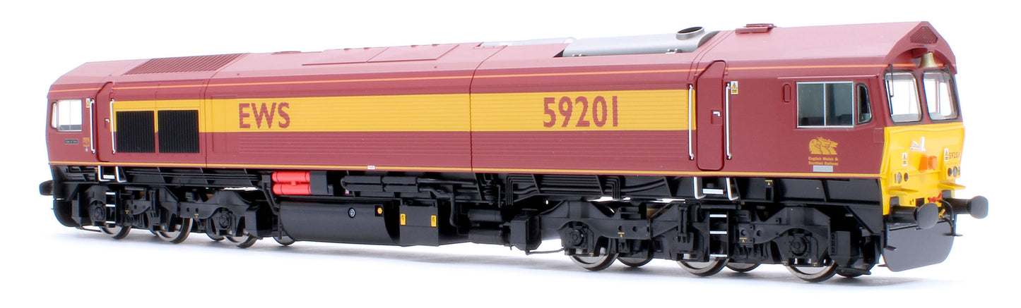 4D-005-005D Class 59 59201 EWS Vale of York Diesel Locomotive - DCC Fitted