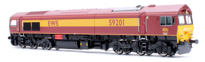 4D-005-005D Class 59 59201 EWS Vale of York Diesel Locomotive - DCC Fitted