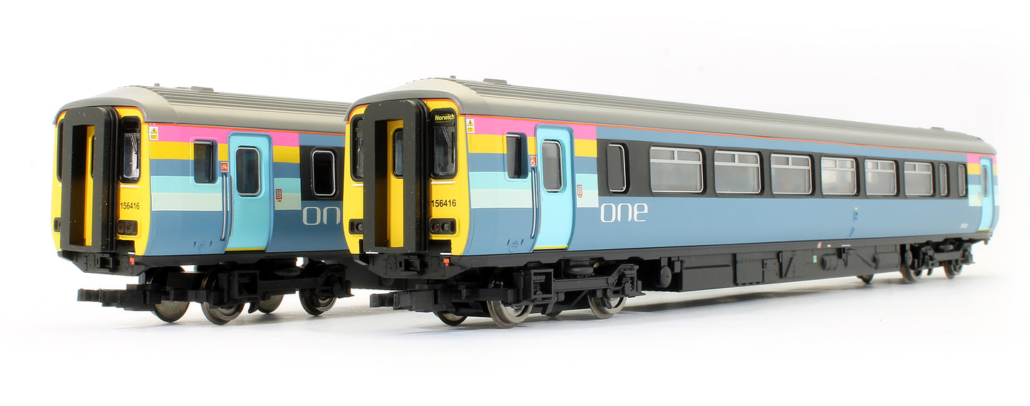 Pre-Owned ONE Railways 2 Car Class 156 DMU - DCC Fitted
