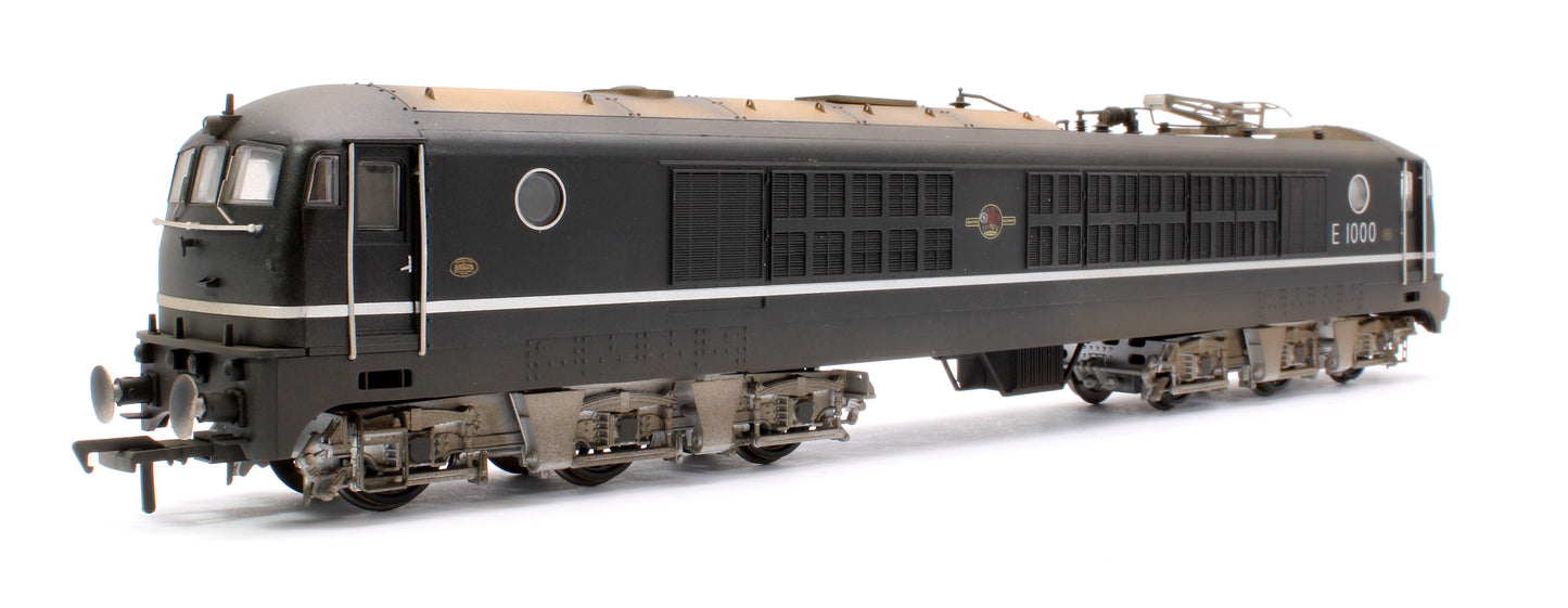 Custom Weathered BR Class 80 E1000 (Rebuilt 18100 Gas Turbine) Electric Locomotive in BR Black (Late Crest)