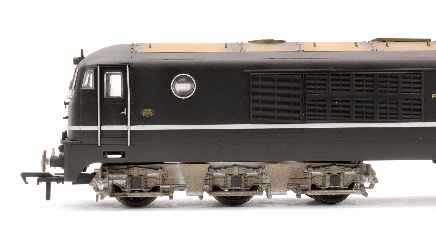 Custom Weathered BR Class 80 E1000 (Rebuilt 18100 Gas Turbine) Electric Locomotive in BR Black (Late Crest)
