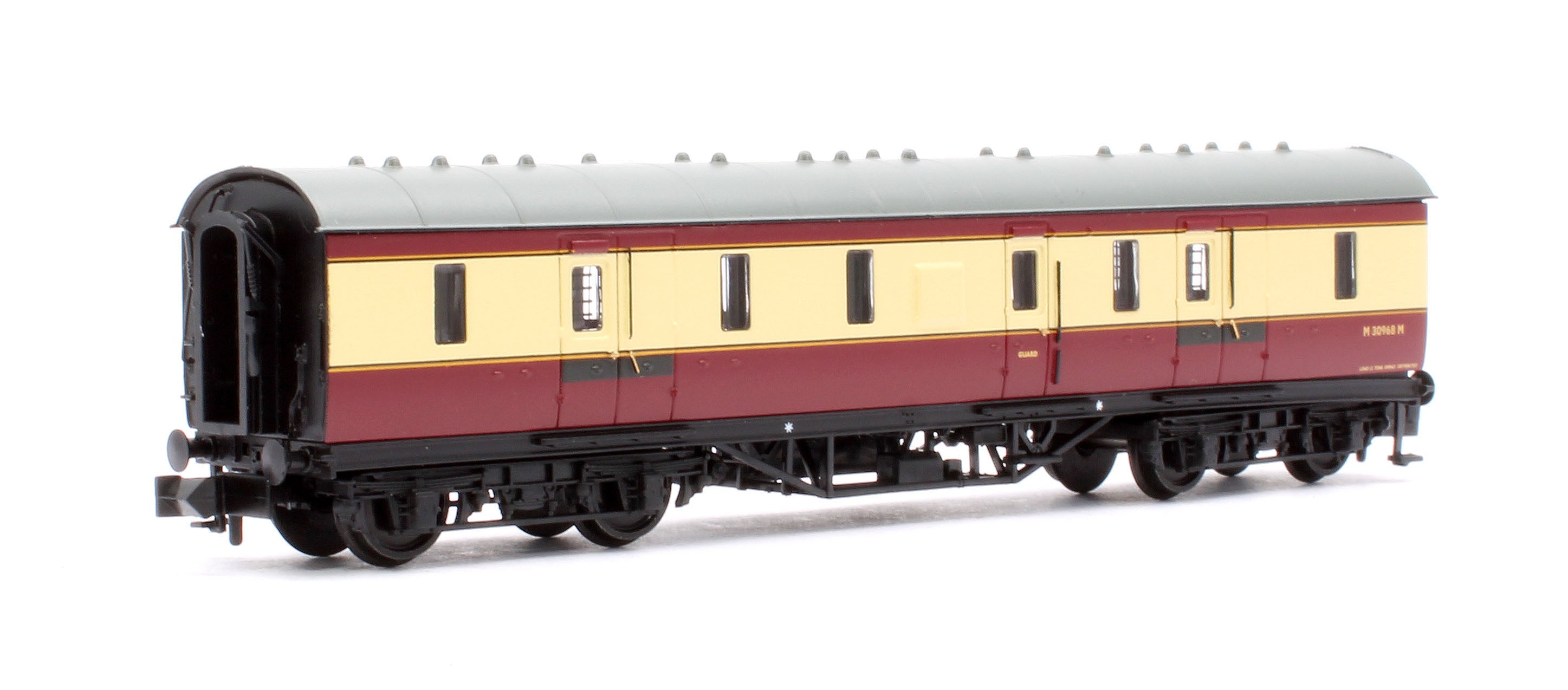 Graham Farish 374-886A LMS Stanier 50ft Full Brake BR Crimson – Rails