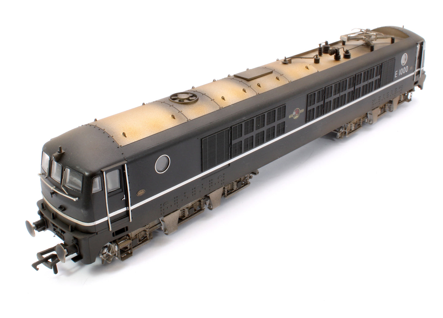 Custom Weathered BR Class 80 E1000 (Rebuilt 18100 Gas Turbine) Electric Locomotive in BR Black (Late Crest)