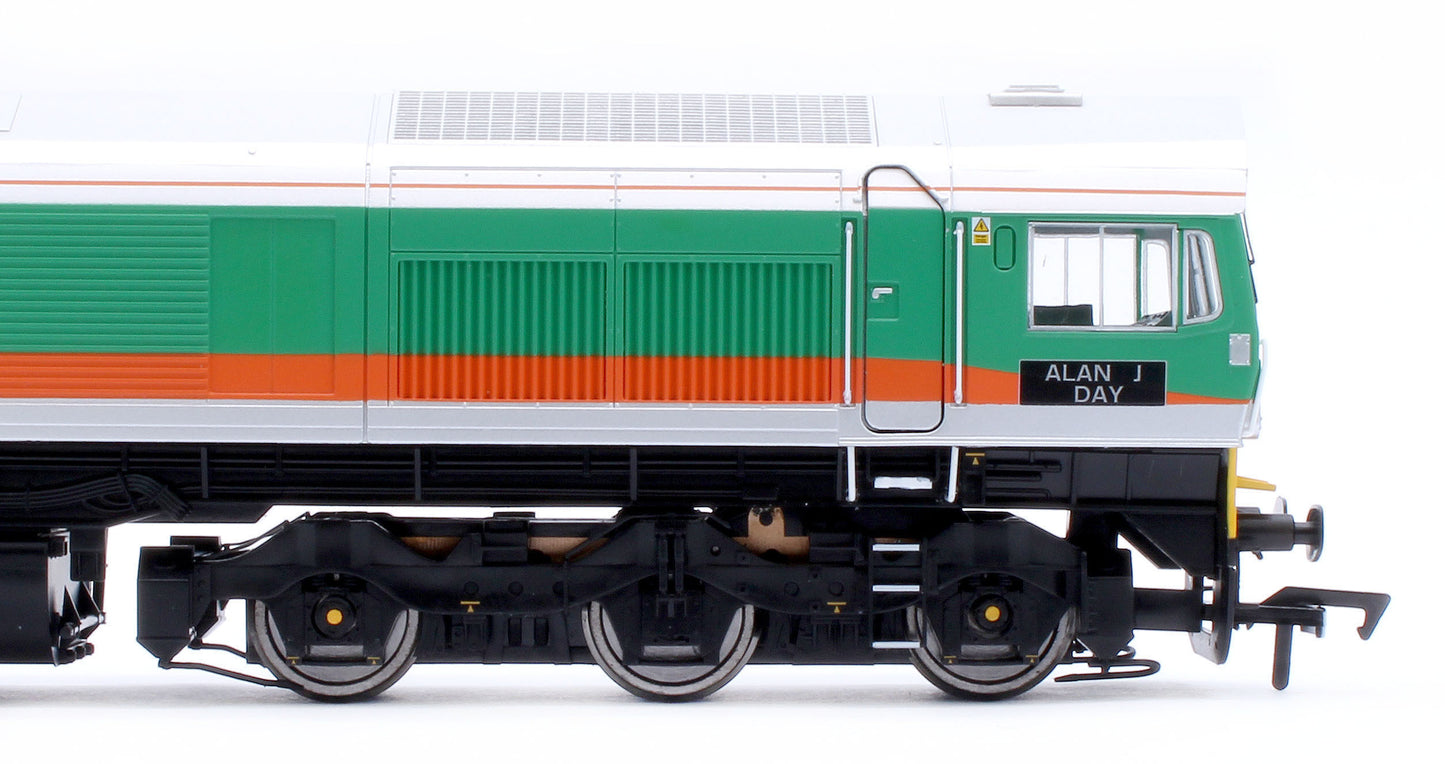 Class 59 59002 MRL Green/Orange Alan J Day Diesel Locomotive - DCC Sound
