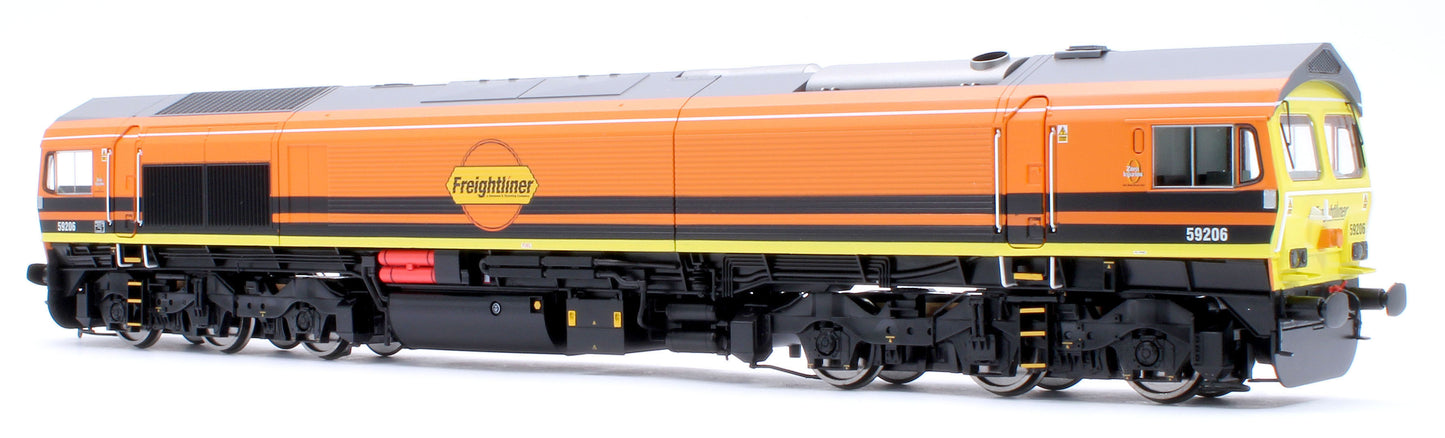 Class 59 59206 Freightliner Orange John F Yeoman Diesel Locomotive - DCC Fitted