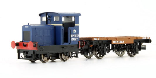 Pre-Owned Express Dairy Ruston & Hornsby 48DS 0-4-0 & Flatbed Wagon
