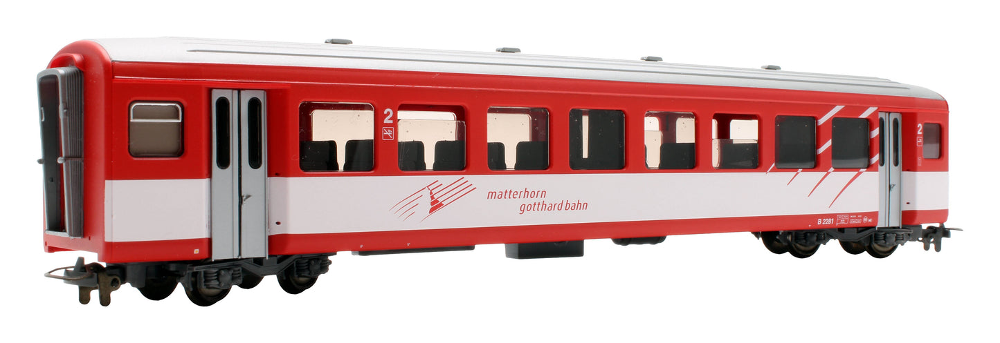 Pre-Owned 3271-551 Mattethorn Gotthard Bahn 2nd Class Passenger Coach B '2281'
