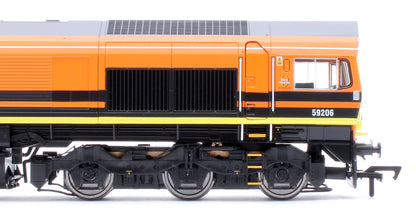 Class 59 59206 Freightliner Orange John F Yeoman Diesel Locomotive - DCC Sound & Smoke Fitted