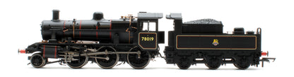 BR Standard 2MT - Early BR - Lined No.78019 NE 12D Steam Locomotive