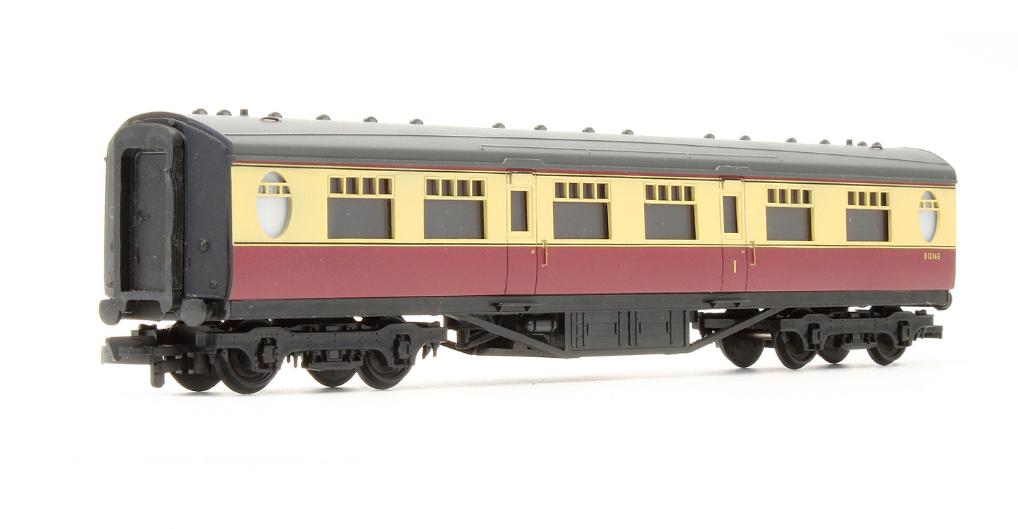 34-400-1 Pre-Owned 59' 6" Thompson 1st Class Corridor Coach BR Crimson & Cream 'E 1236 E'
