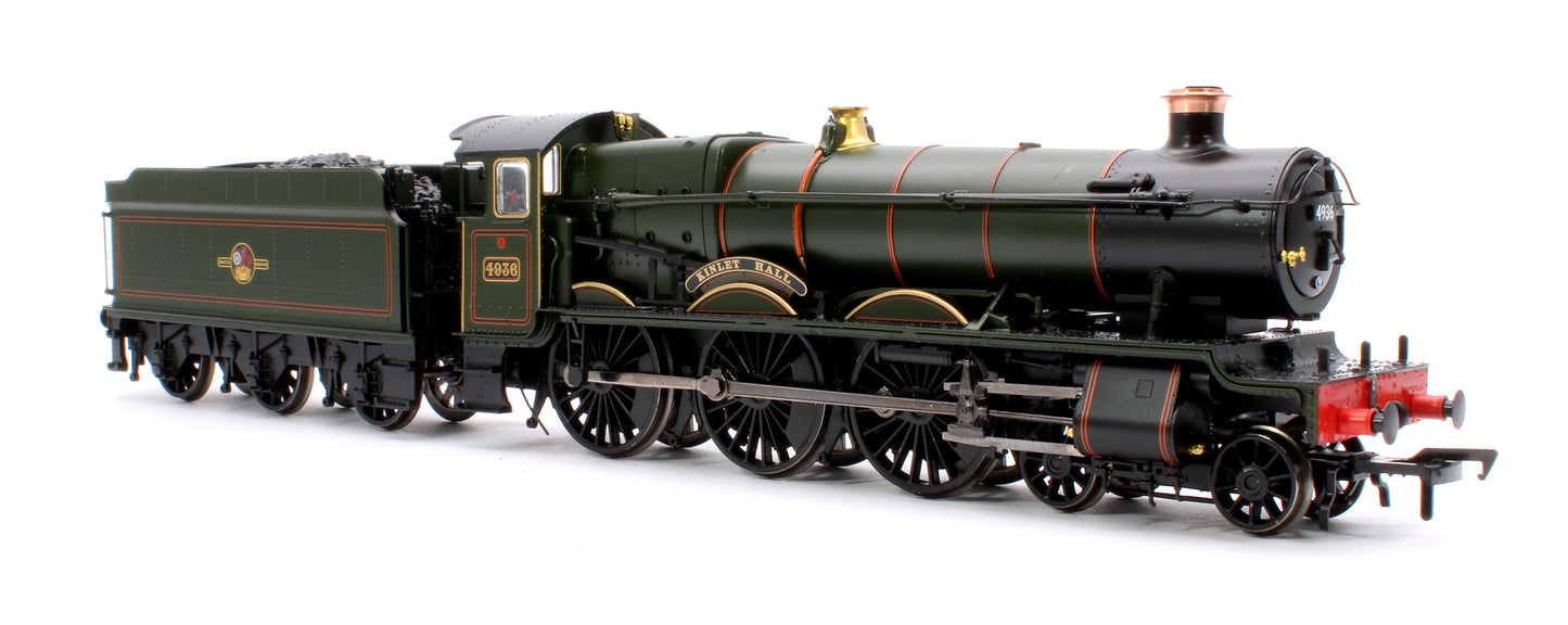 GWR 49XX 'Hall' 4936 'Kinlet Hall' BR Lined Green (Late Crest) Steam Locomotive