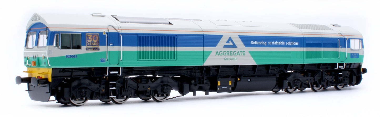 4D-005-010 Class 59 Aggregate Industries 59002 Alan J Day Diesel Locomotive