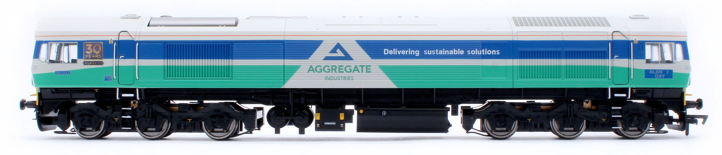 Class 59 Aggregate Industries 59002 Alan J Day Diesel Locomotive - DCC Sound & Smoke Fitted