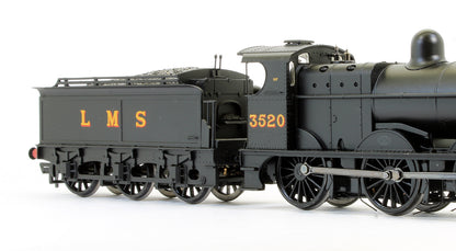 Pre-Owned Class 3F 3520 LMS Black Steam Locomotive - DCC Fitted