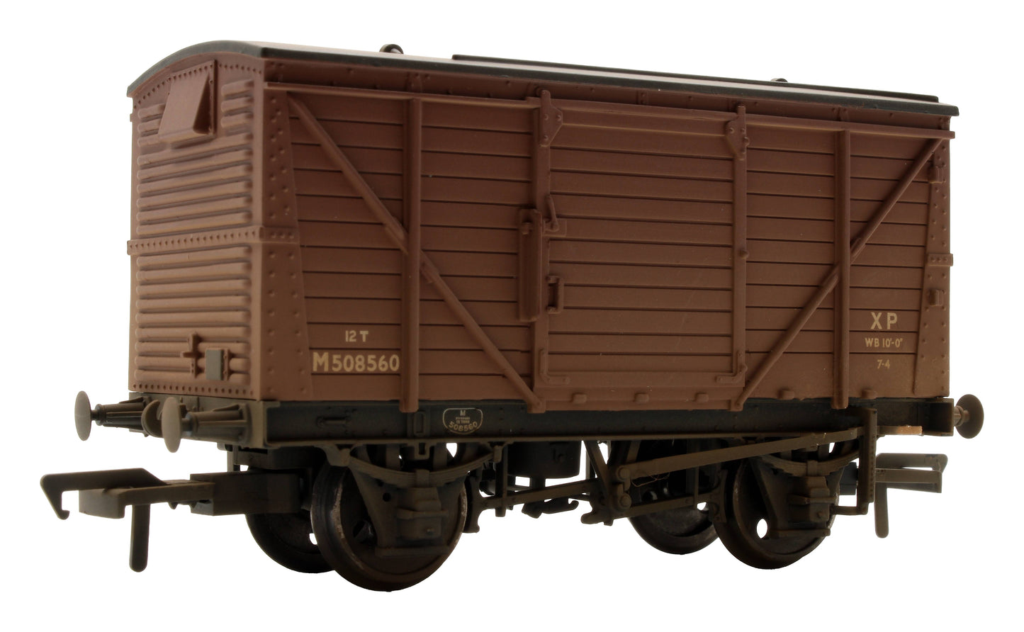 Pre-Owned 37-804 BR Bauxite 12T Planked Ventilated Van M508560 - Weathered