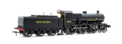 S4102-07 LB&SCR K Class 2-6-0 Southern Bulleid War Time Black No.2352 Steam Locomotive