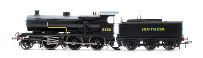 S4102-07 LB&SCR K Class 2-6-0 Southern Bulleid War Time Black No.2352 Steam Locomotive