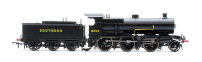 S4102-07 LB&SCR K Class 2-6-0 Southern Bulleid War Time Black No.2352 Steam Locomotive
