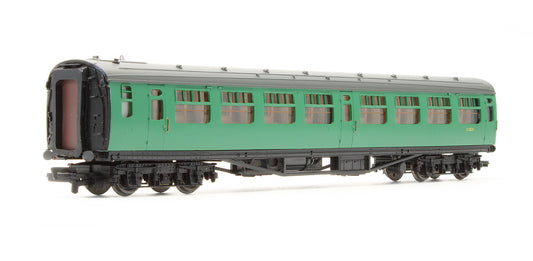 Pre-Owned 63ft Bulleid Corridor 2nd Coach BR Green 'S125S'