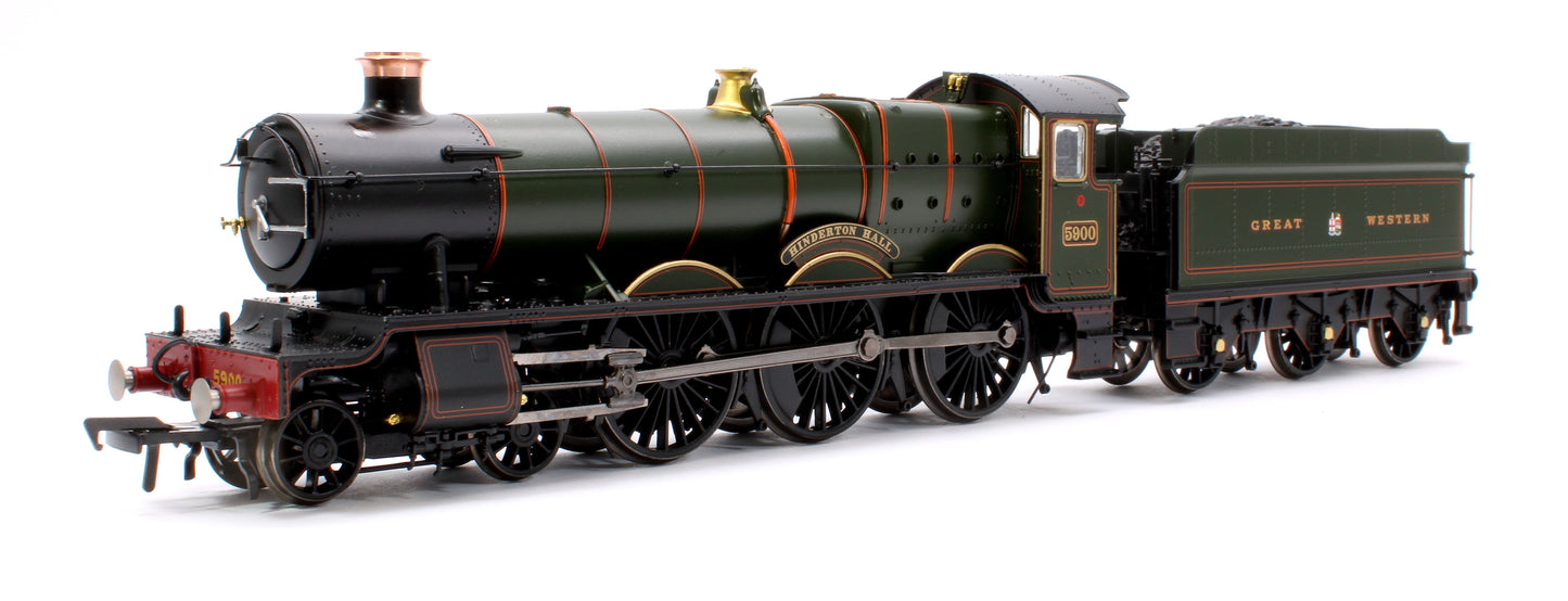 GWR 49XX 'Hall' 5900 'Hinderton Hall' GWR Lined Green (GW Crest) Steam Locomotive