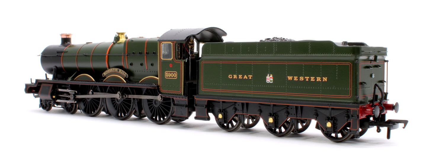 GWR 49XX 'Hall' 5900 'Hinderton Hall' GWR Lined Green (GW Crest) Steam Locomotive