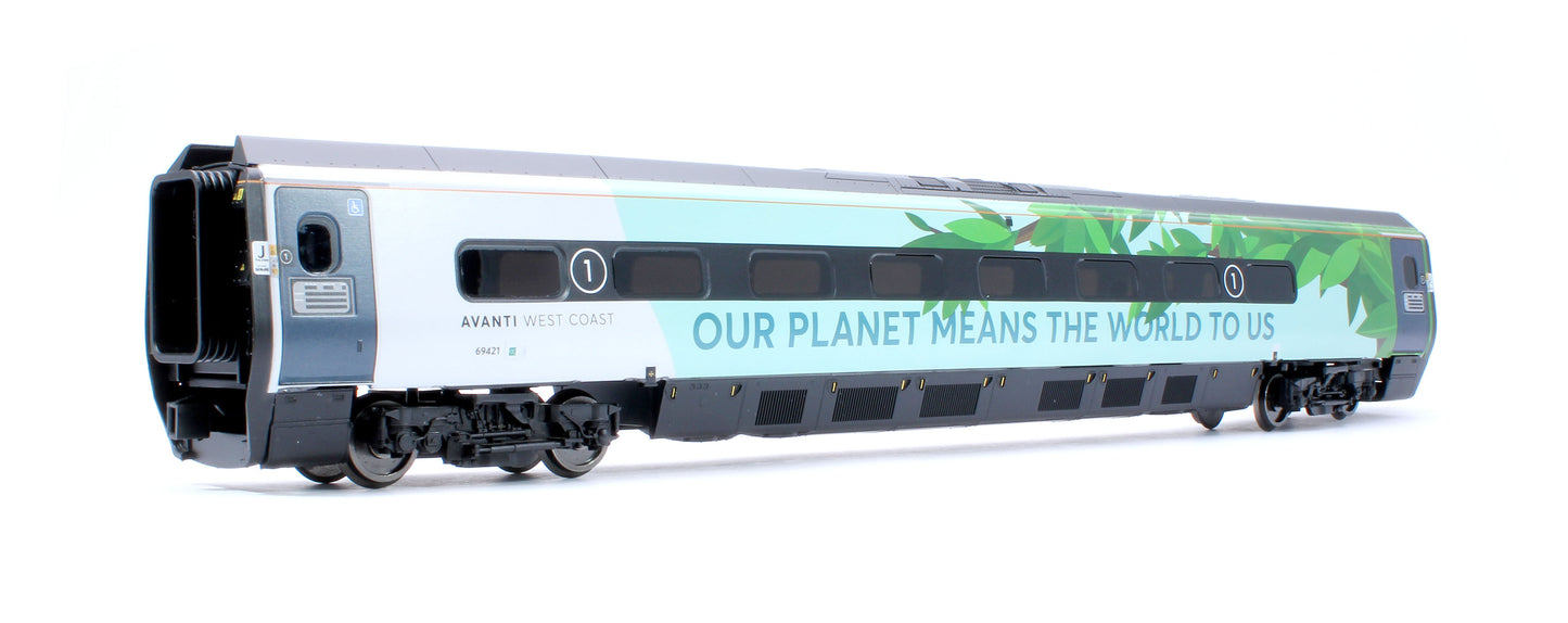Avanti West Coast Class 390 Climate change Livery Coach Pack 1 69421 + 65321