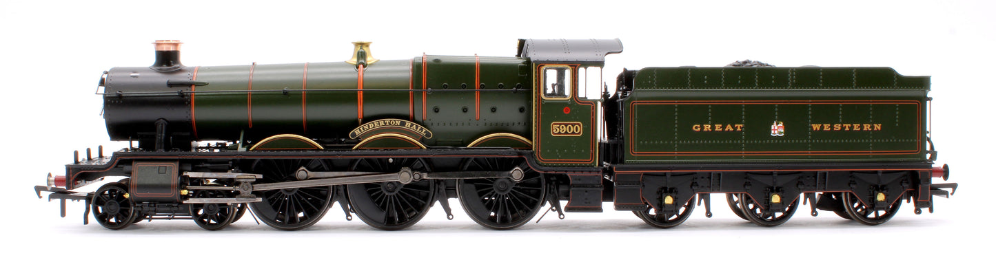 GWR 49XX 'Hall' 5900 'Hinderton Hall' GWR Lined Green (GW Crest) Steam Locomotive