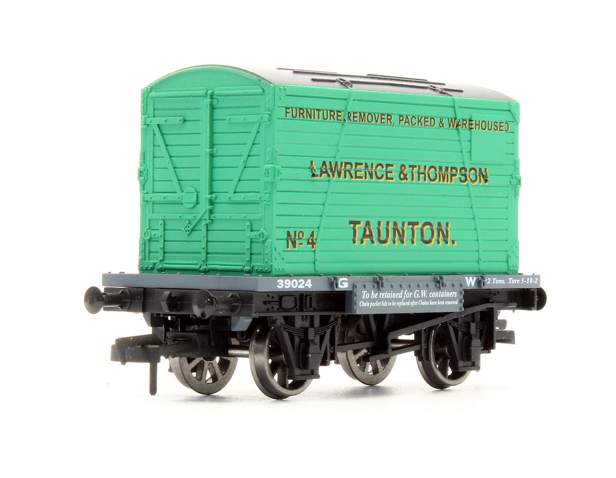 Pre-Owned GWR Flat Wagon With Container  - Limited Edition