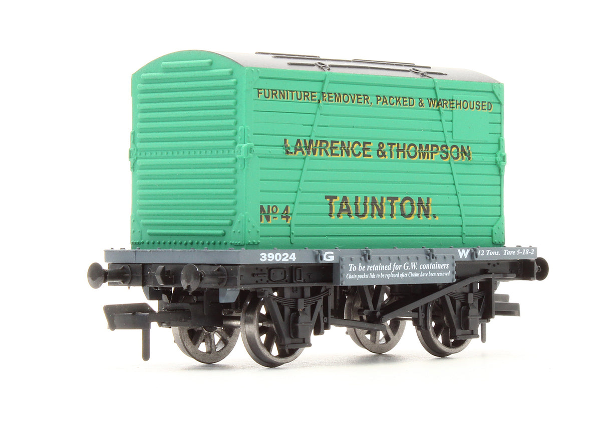 Pre-Owned GWR Flat Wagon With Container  - Limited Edition