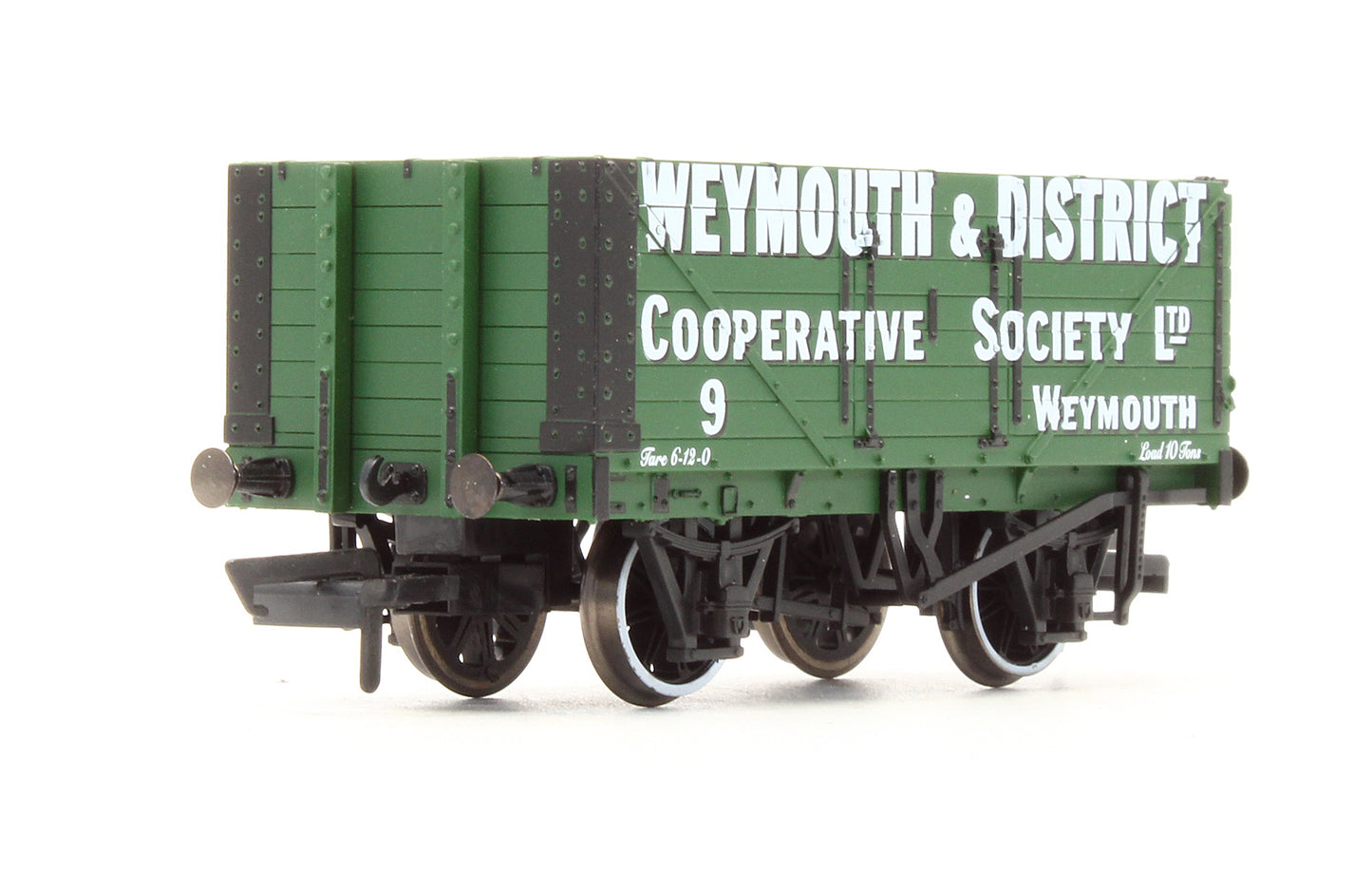 Pre-Owned OR76MW7004B 7 Plank Mineral Wagon 'Weymouth & District Co-Op' No.9