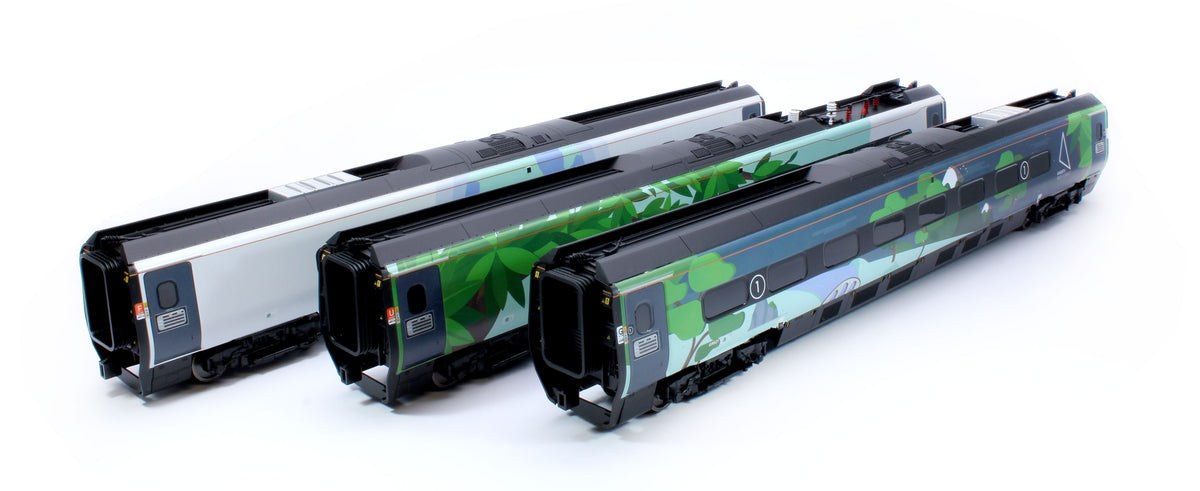Pre-Owned R40483 Avanti West Coast Class 390 Climate Change Livery Coach Pack 3 69721 + 69821 + 69921