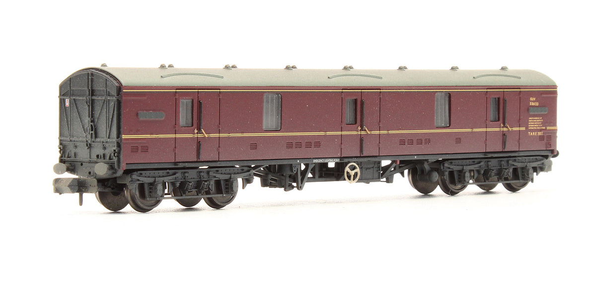 Pre-Owned BR Maroon Mk1 General Utility Van 'E86123' - Weathered